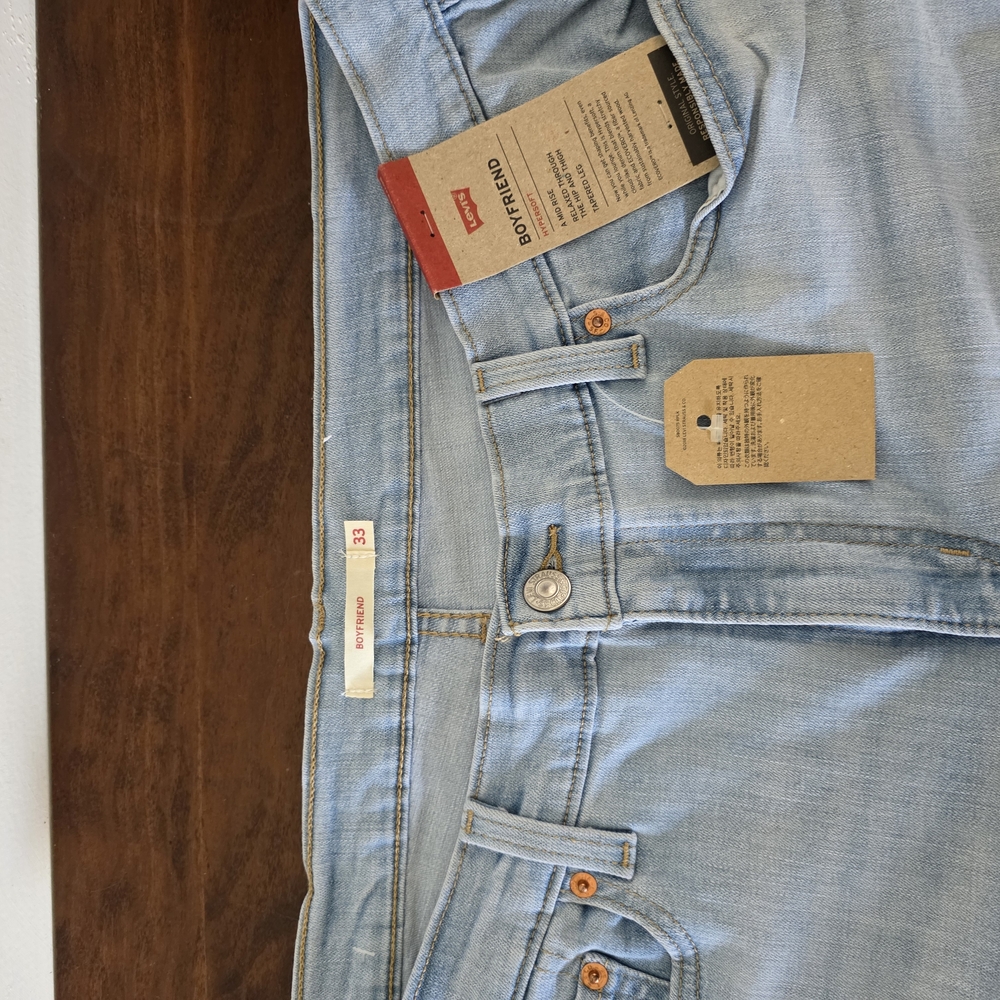 Levi's Blue Boyfriend Jeans Classic Style